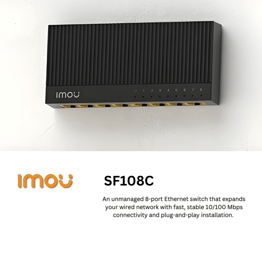 IMOU SF108C 8-Port Fast Ethernet Switch (2/3)