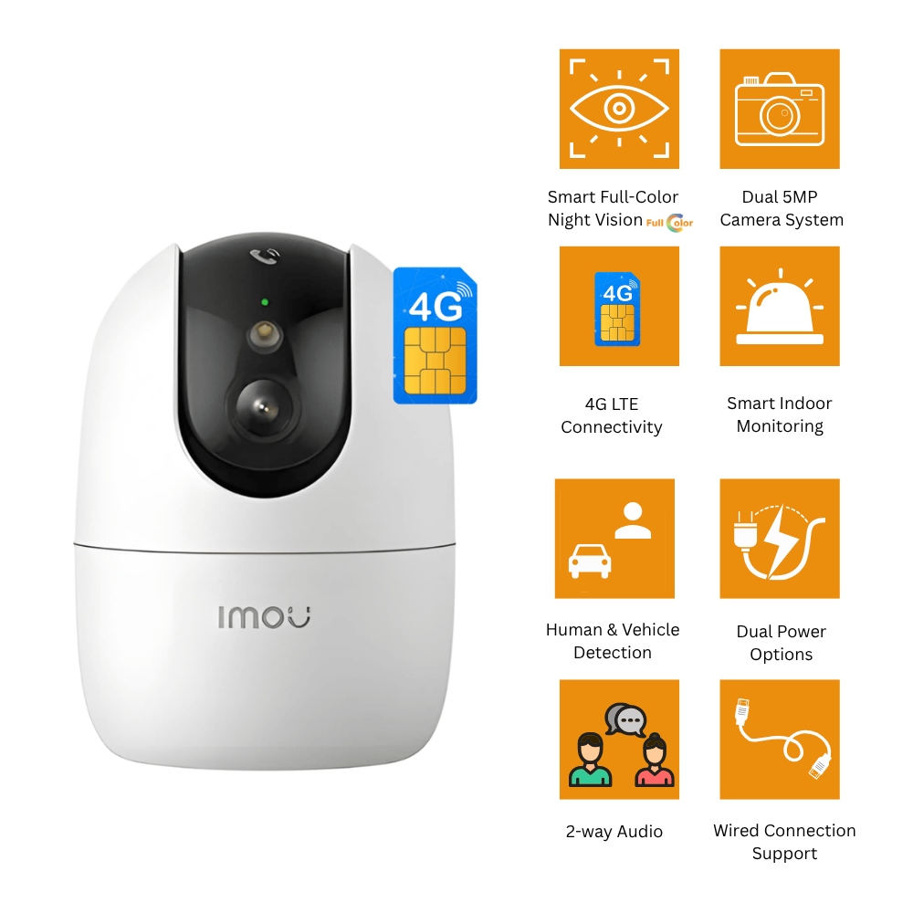 IMOU Ranger 2 Pro 4G 5MP Indoor PT Camera (3/4)