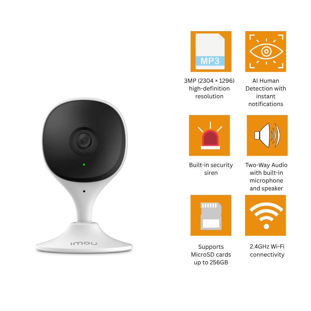 IMOU Cue 2 3MP Wi-Fi Indoor Camera (3/3)