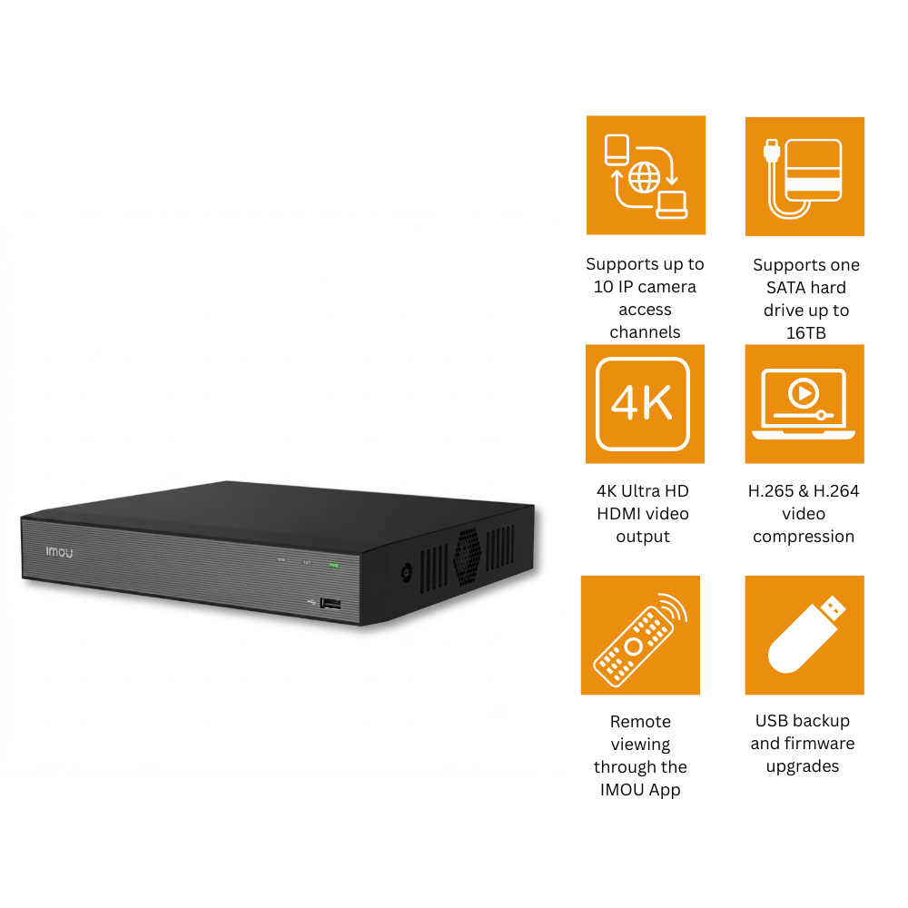IMOU NVR-N110-8A0E 10-Channel NVR (3/3)