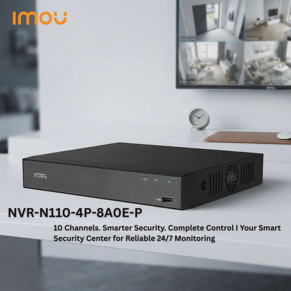 IMOU NVR-N110-4P-8A0E 10-Channel 4-Port PoE NVR (2/3)