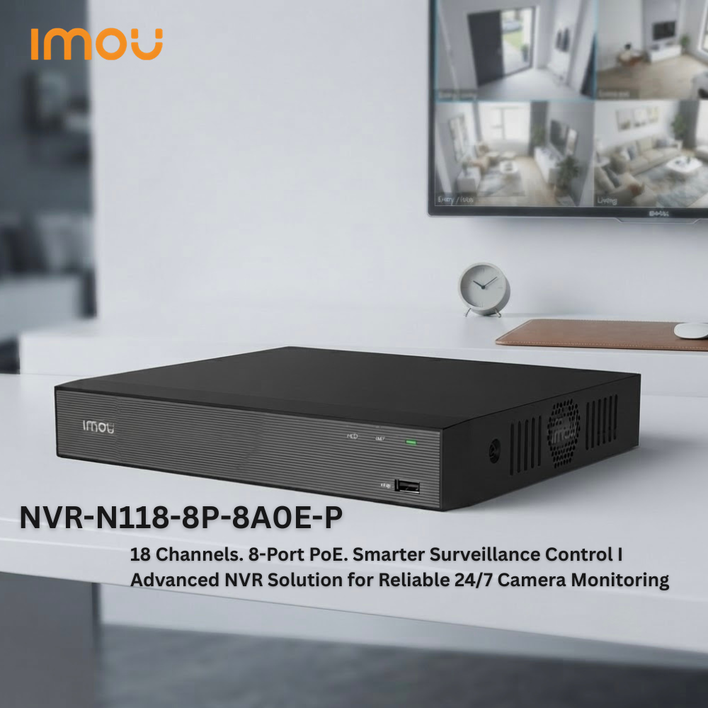IMOU NVR-N118-8P-8A0E 18-Channel 8-Port PoE NVR (2/3)