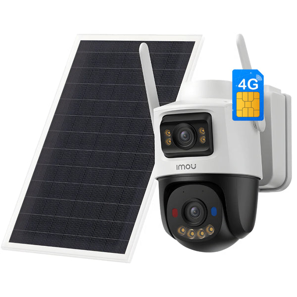 IMOU Dual AOV | 10MP Dual-Lens 4G/Wi-Fi Pan-Tilt Security Camera Solar Powered