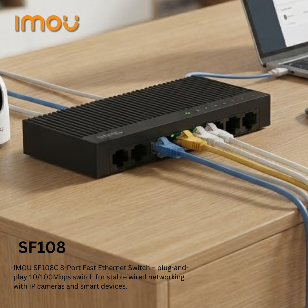 IMOU SF108 8-Port Fast Ethernet Switch (2/3)