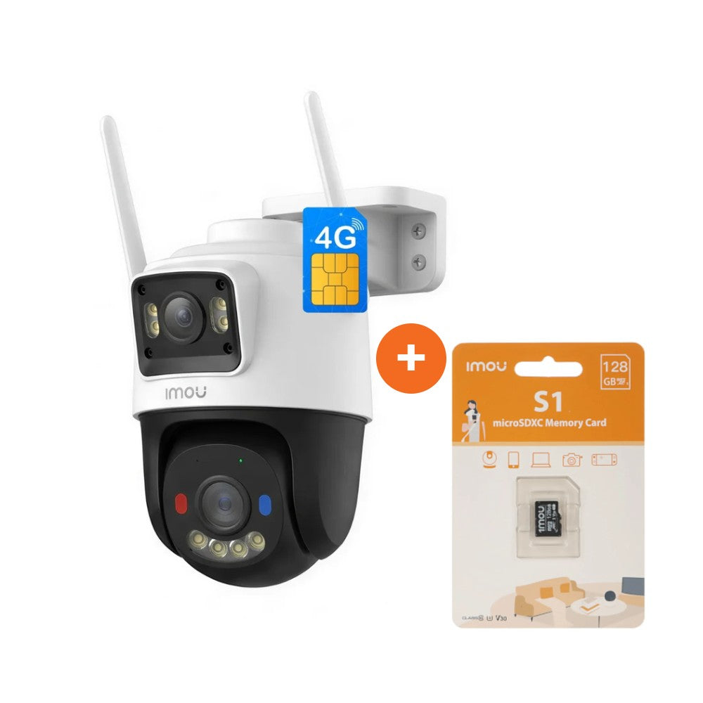 IMOU Cruiser Dual 2C 3+3MP 4G outdoor camera with 128GB SD card