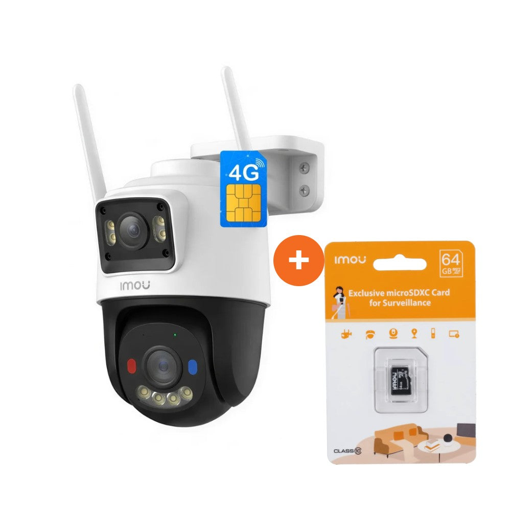 IMOU Cruiser Dual 2C 3+3MP 4G outdoor camera with 64GB SD card