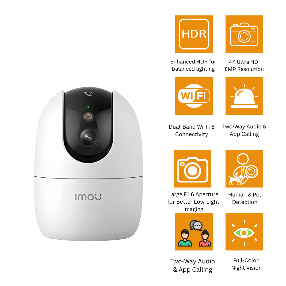 IMOU Ranger 2 Pro 4K 8MP IPC-S2EP-8X0S Wi-Fi Indoor PT Camera (3/4)