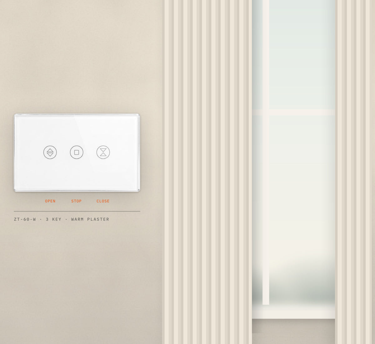 ZT-60-W shown on a living-room wall in the brochure